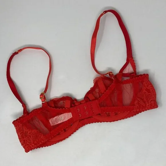 Agent Provocateur Rozlyn Red Lace Bra 32B - Picture 13 of 16